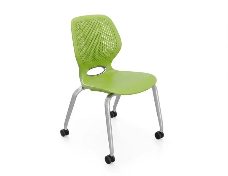 Kursi Guru Kelas Mobile Perforated Backrest