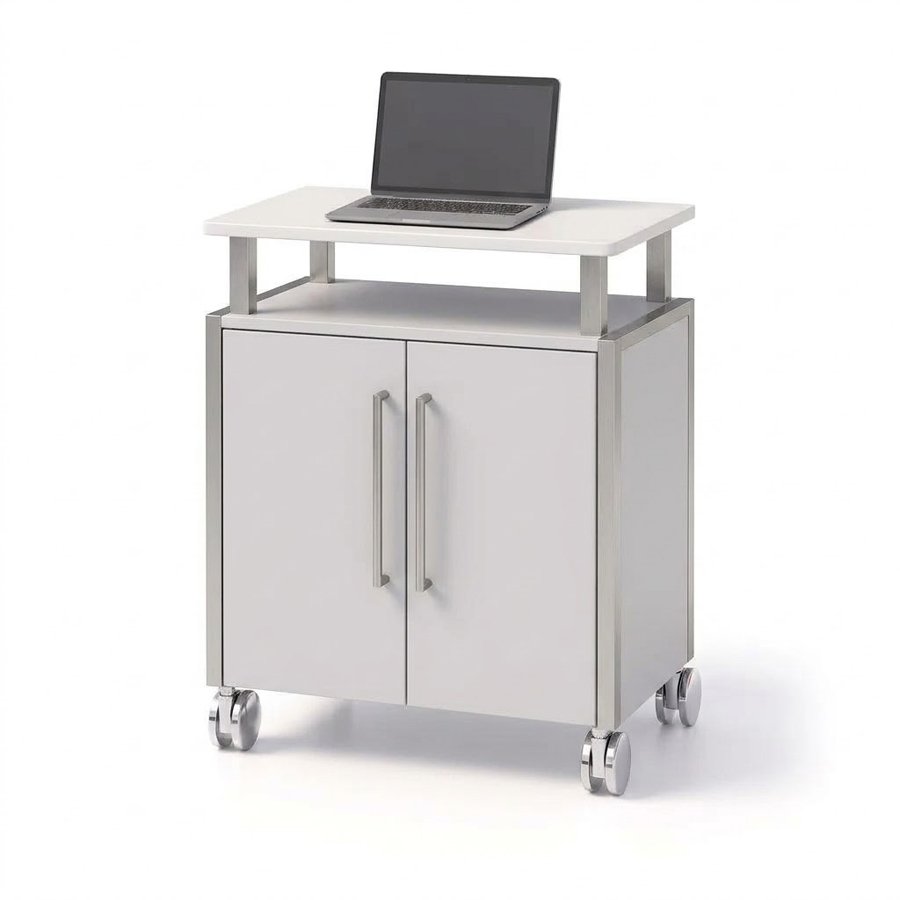 Meja Podium Multimedia Interaktif Mobile – Furnihub FH-MM-082