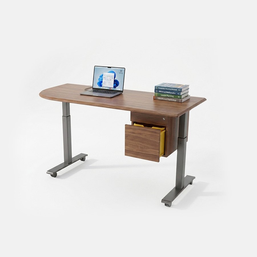 Meja Guru Modern Sit-Stand Kolaboratif Mobile
