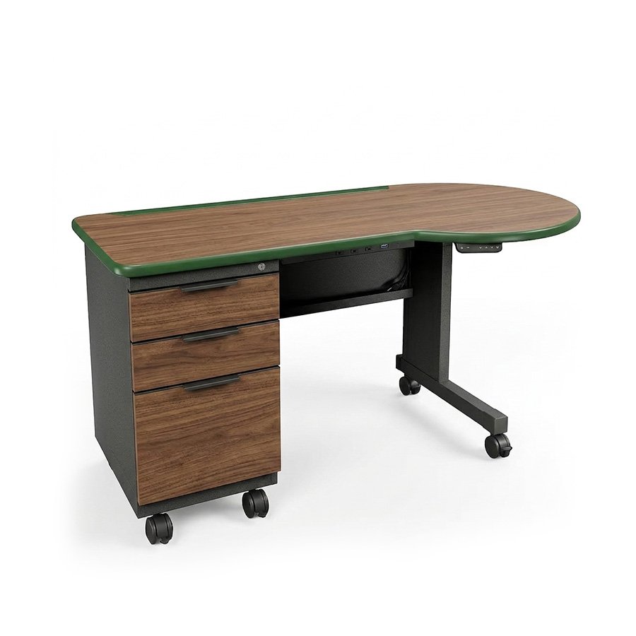 Meja Guru Sekolah Ergonomis Mobile