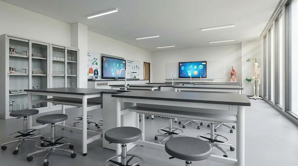 standar desain laboratorium ipa smp furnihub