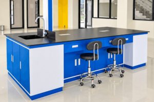 meja praktikum siswa laboratorium kimia sefa furnihub