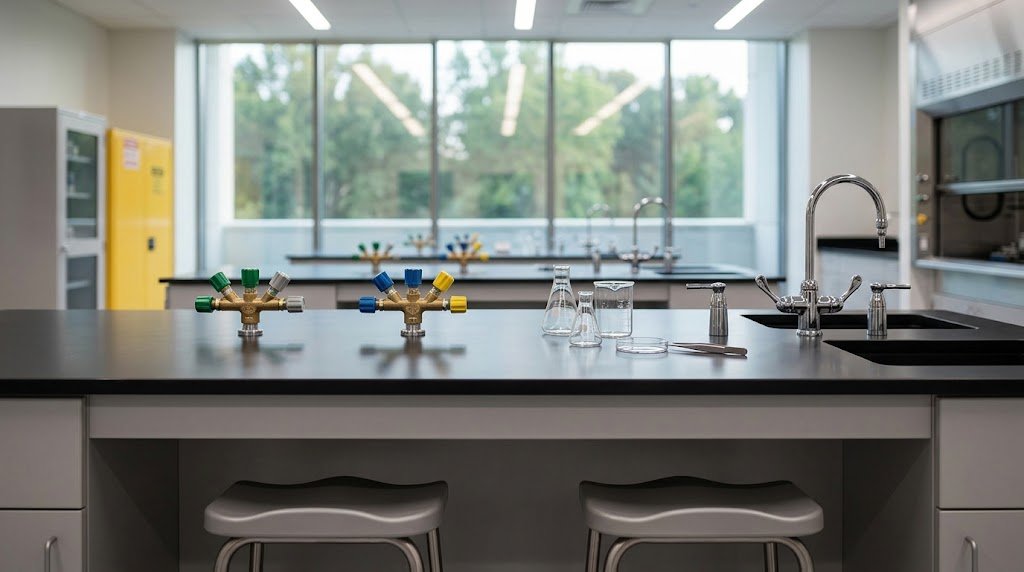 fasilitas science lab equipment for schools meja lab dan lemari asam sefa